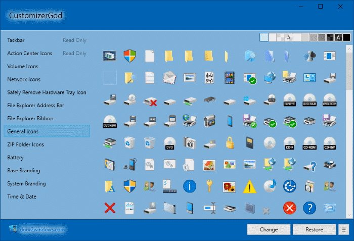 windows customize desktop icons